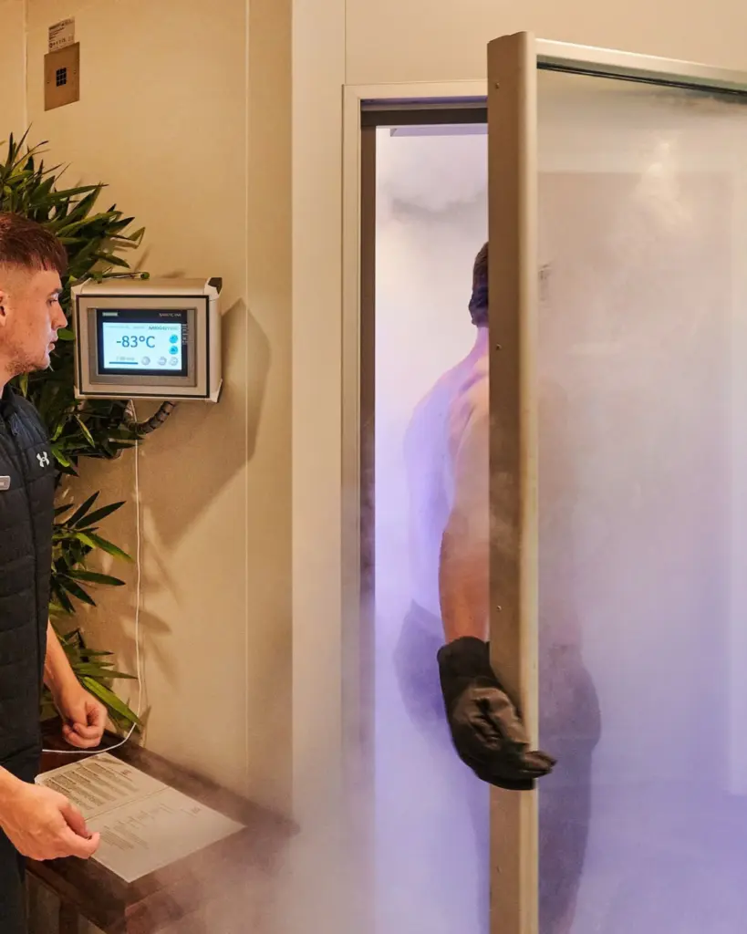 Cryotherapy unit at the ELITE Gym