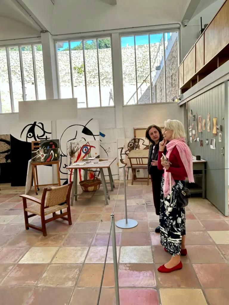 inside the Fundació Pilar i Joan Miró