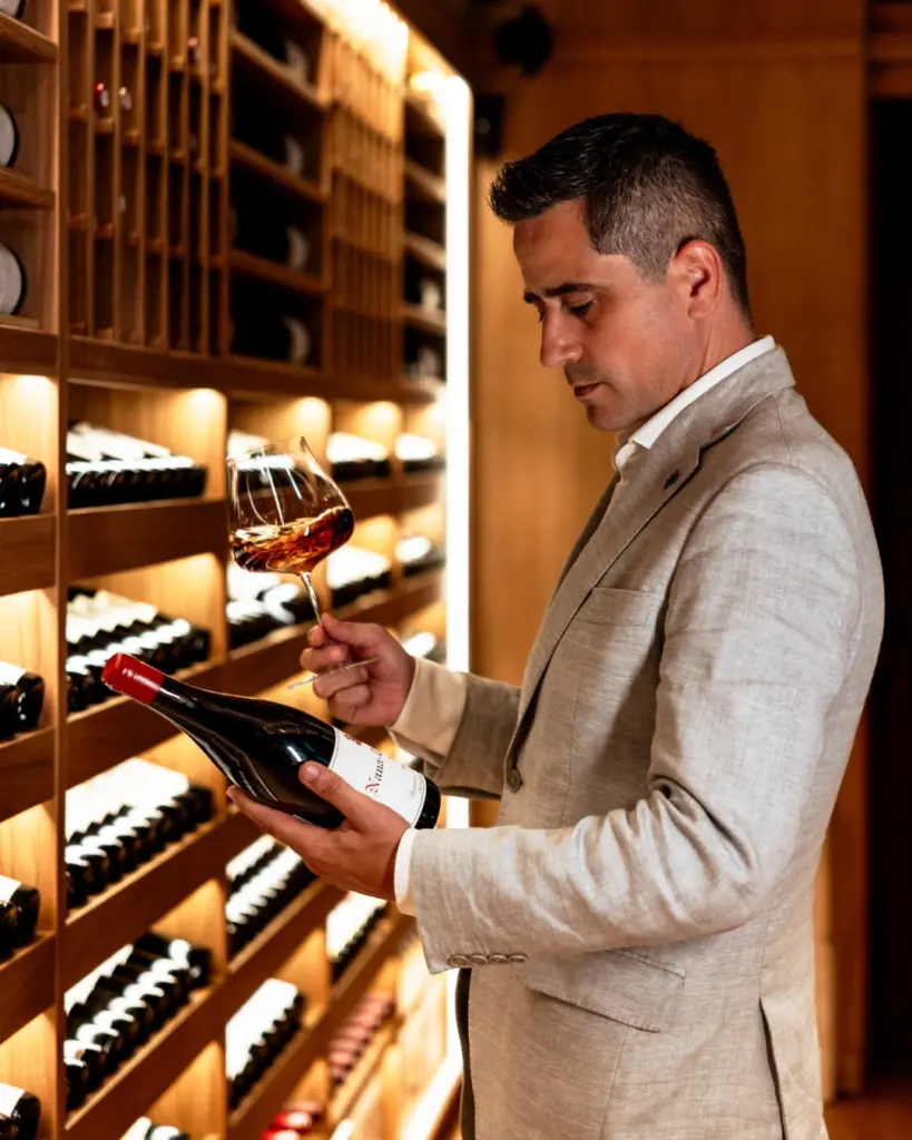 wine cellar at Sea Grill