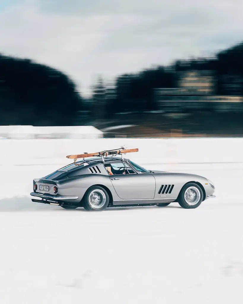 classic cars at the ice st moritz