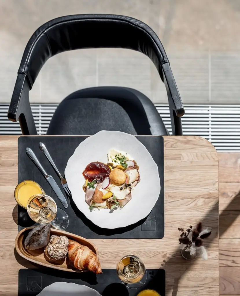 dining at ice Q restaurant