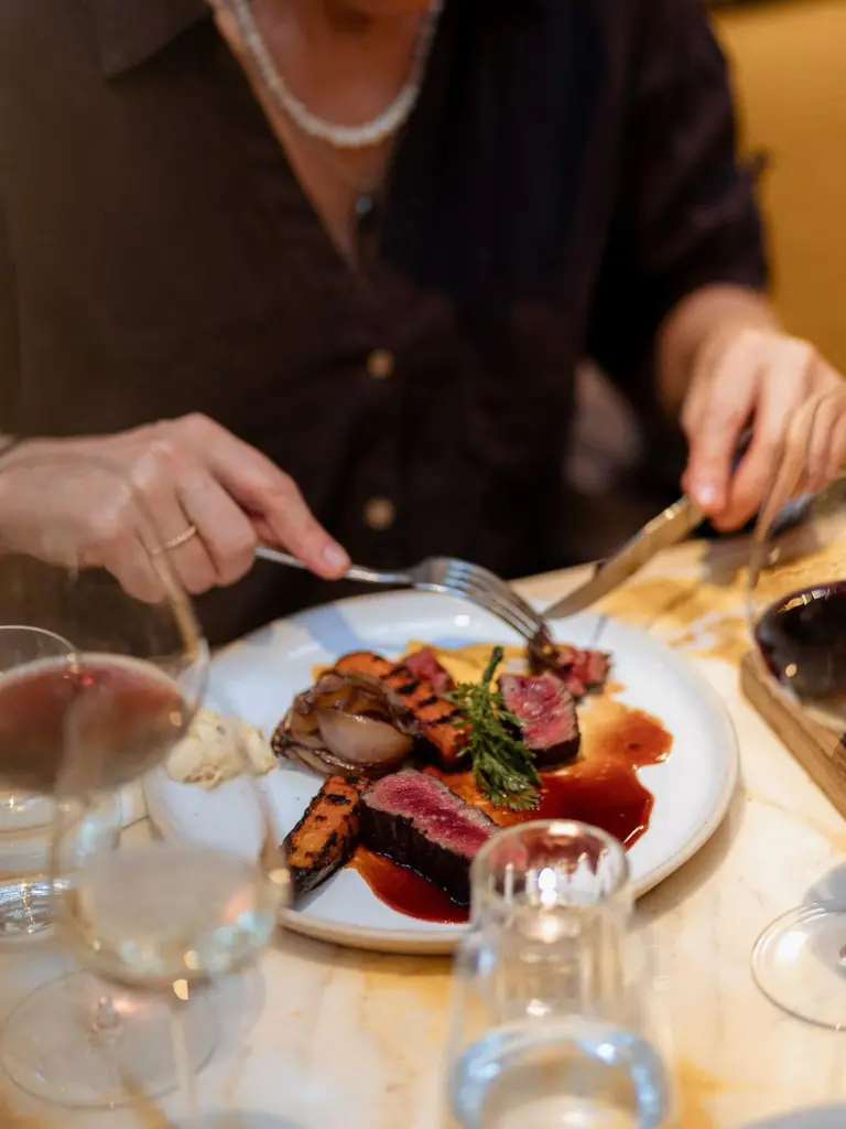 steak serving at Twenty8