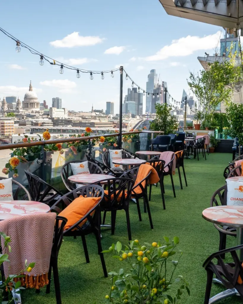 terrace dining at OXO Tower Brasserie