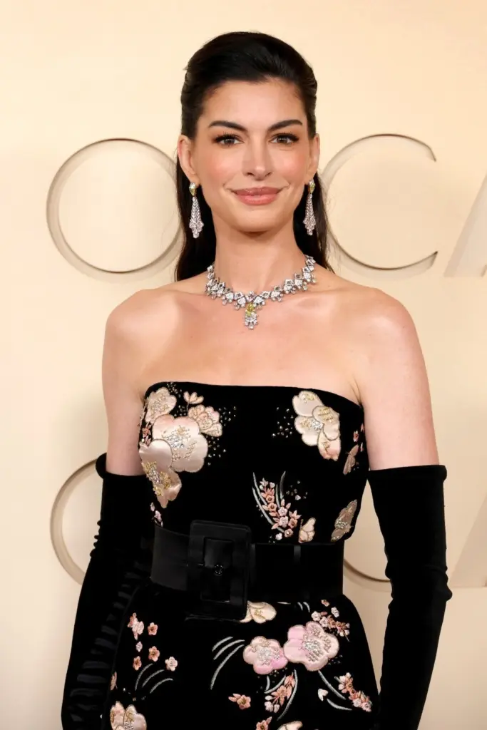 Anne Hathaway at the 2026 Oscars