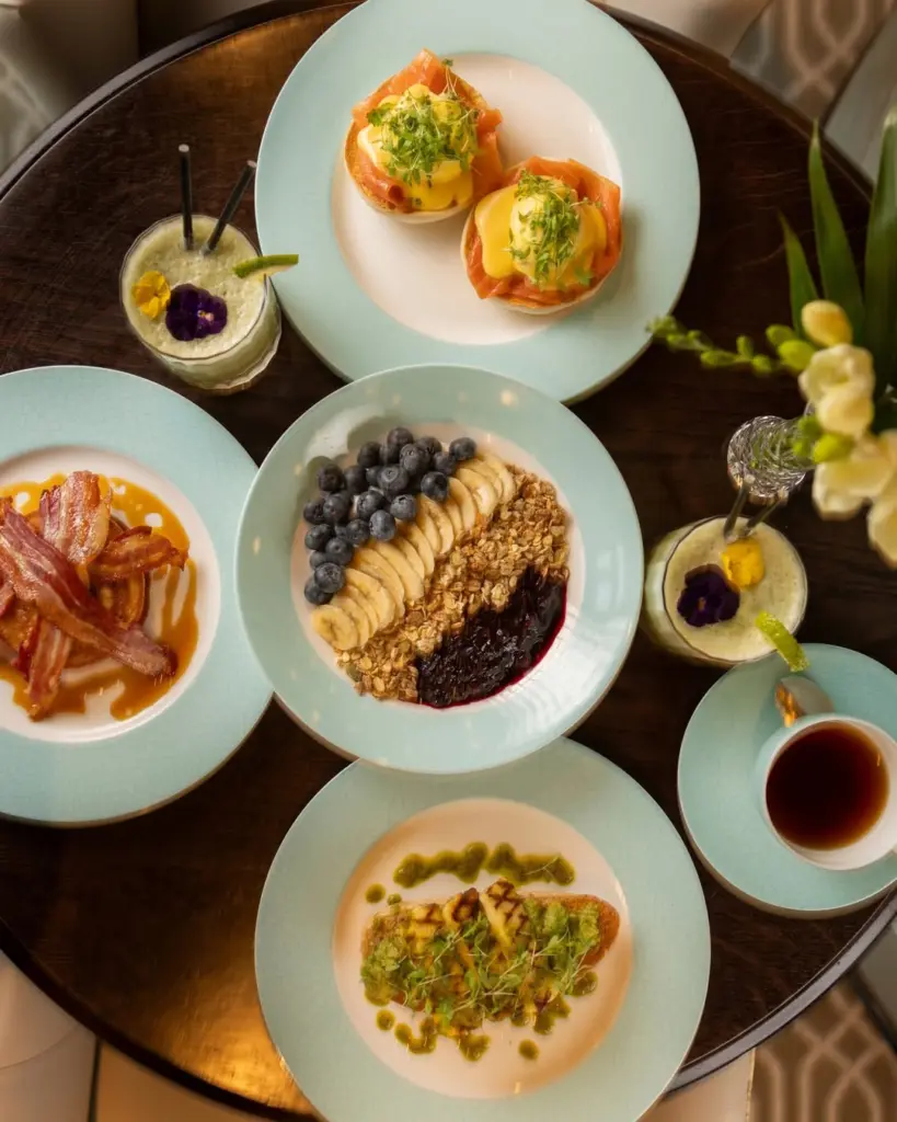 Dining at Three Graces Spa