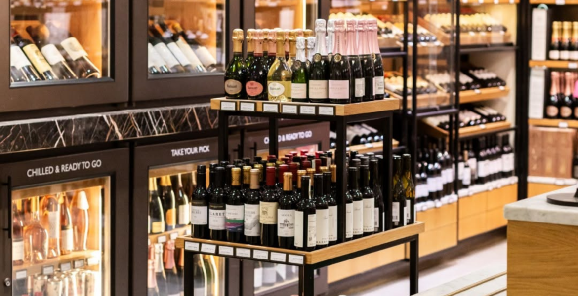 wine and champagne shops in london