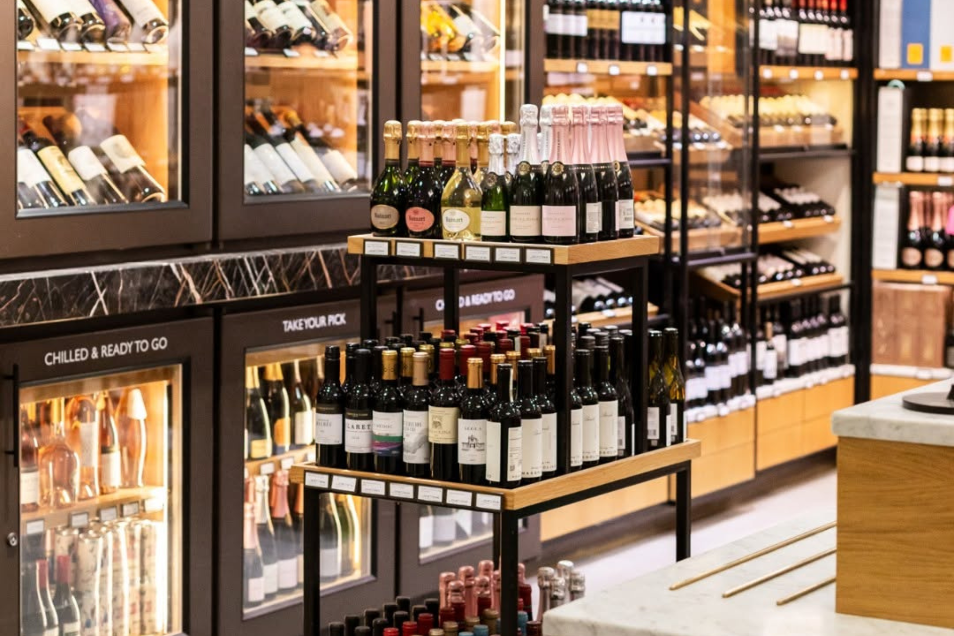 wine and champagne shops in london