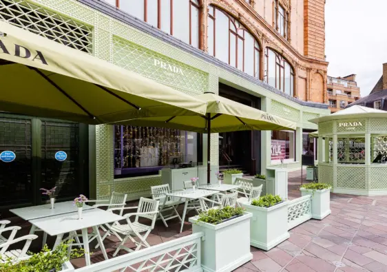 Prada Caffe at Harrods
