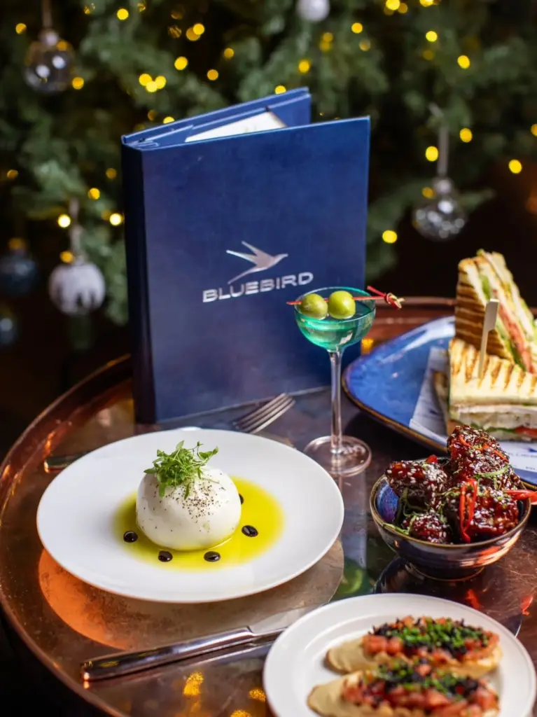 dining at Bluebird Chelsea