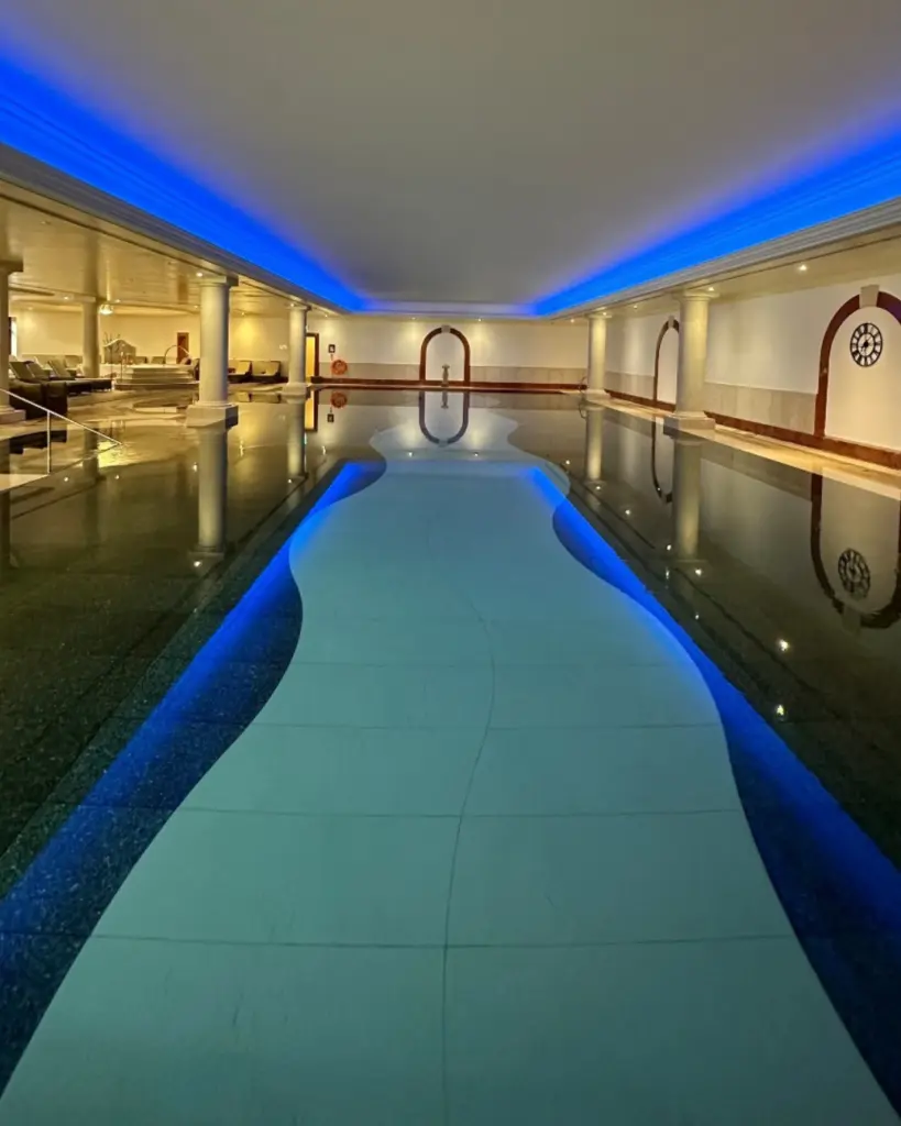 indoor pool at Pennyhill Park Spa