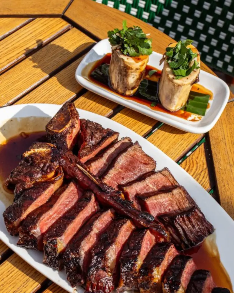 menu offering at Bluebird