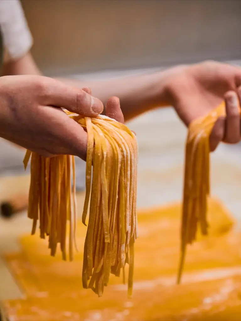 Handmade pasta at Murano London