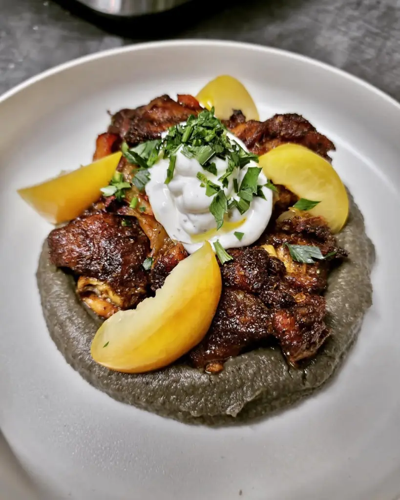 Moroccan chicken dish at Gimlet