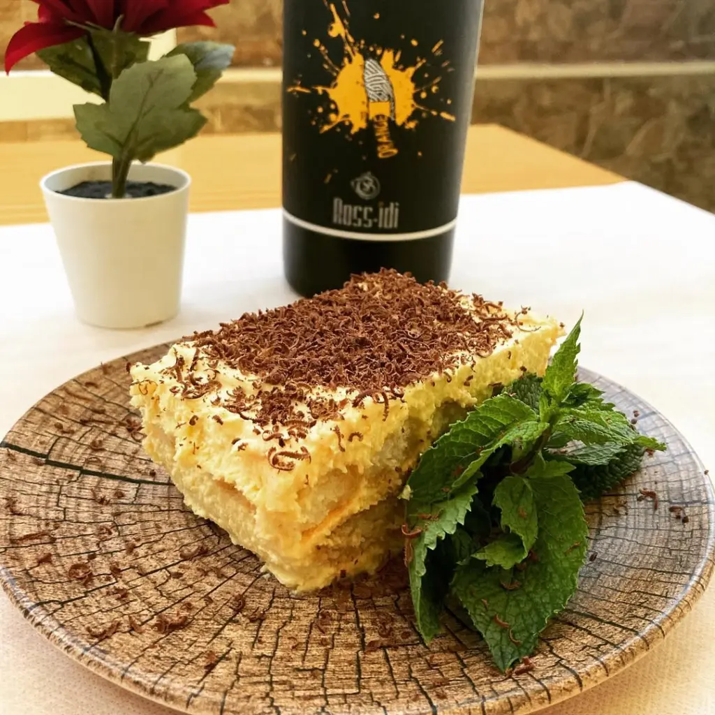 Passion fruit dessert