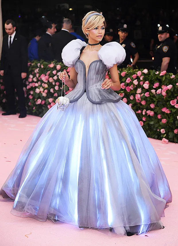 Zendaya as Cinderella (2019) Glowing from within — literally — in a light up ball gown, she arrived with a fairy godstylist waving a smoke spewing wand