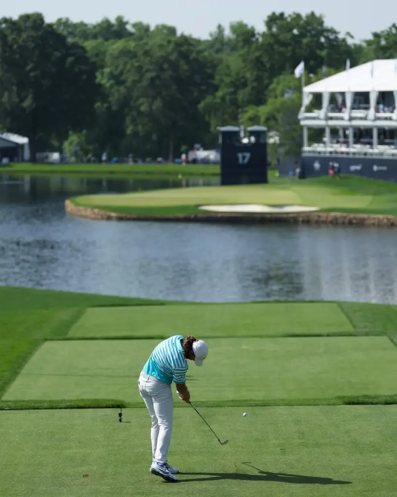 golfing at the PGA