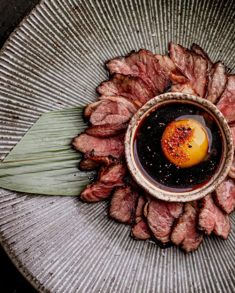 wagyu serving at The Aubrey London