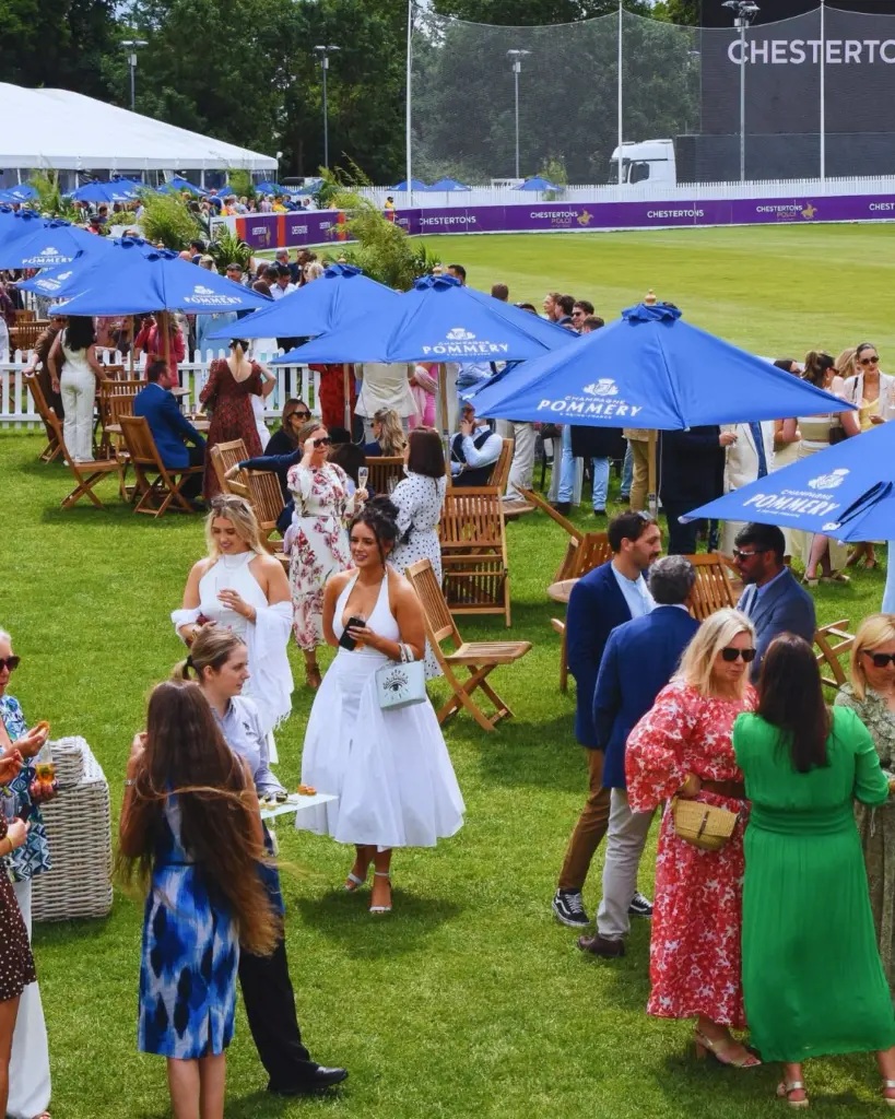 Attendees experiencing Chestertons Polo in the park