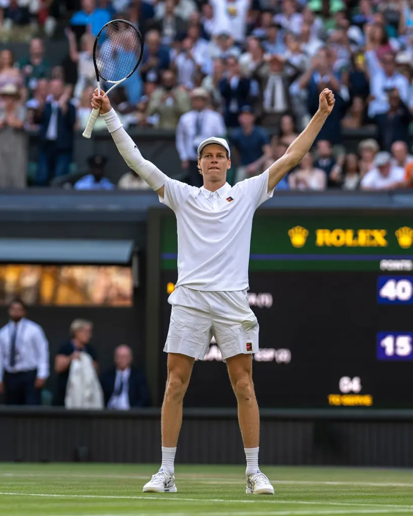 Jannik Sinner at Wimbledon 2025