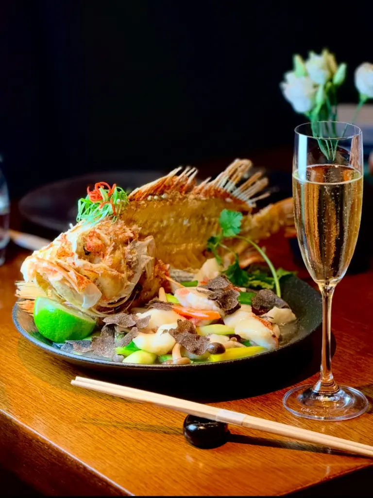 Novikov Asian menu offering