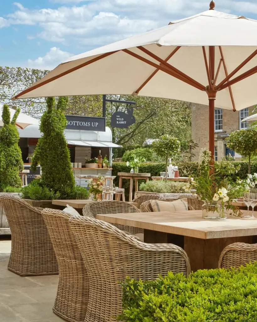 The Wild Rabbit terrace