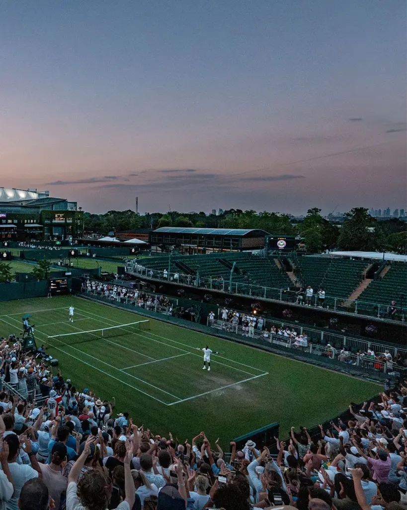 Wimbledon court view