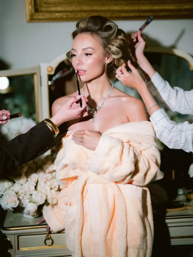 client prep for L'Audrey photography