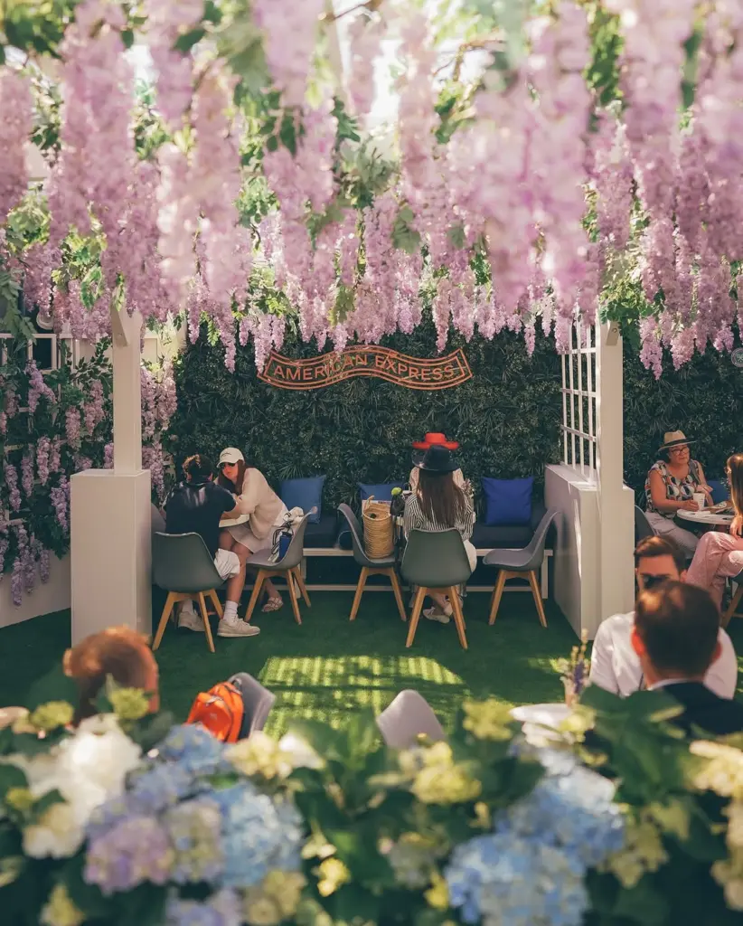 hospitality lounge at Wimbledon