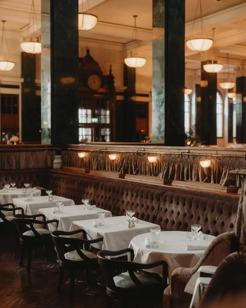 inside the Ned's hall