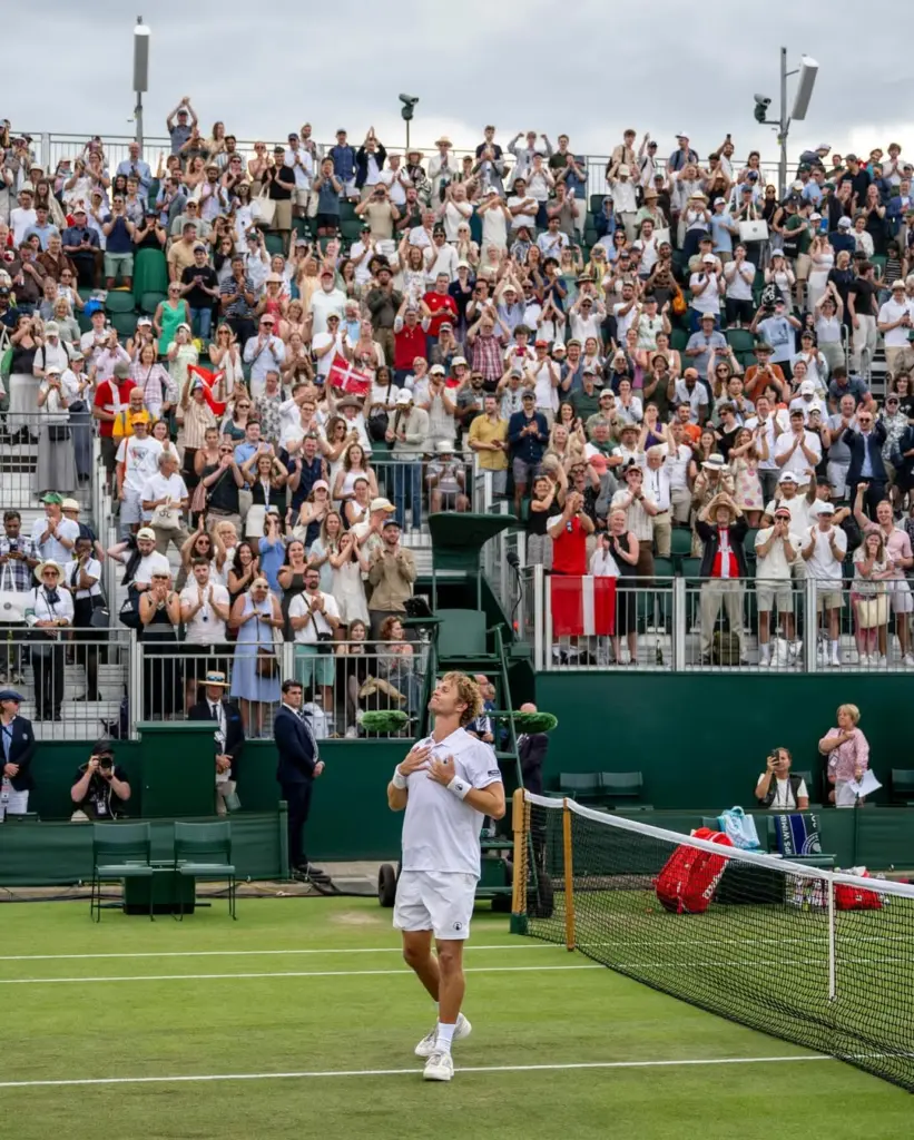 tennis player at Wimbledon