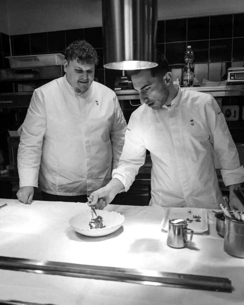 Chef Andrea Casali at work