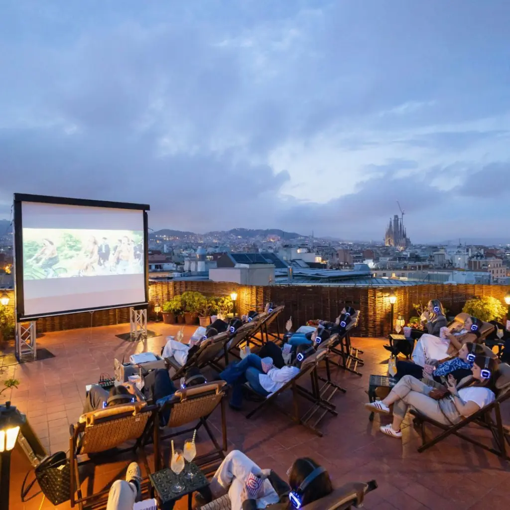El Palace Barcelona rooftop cinema