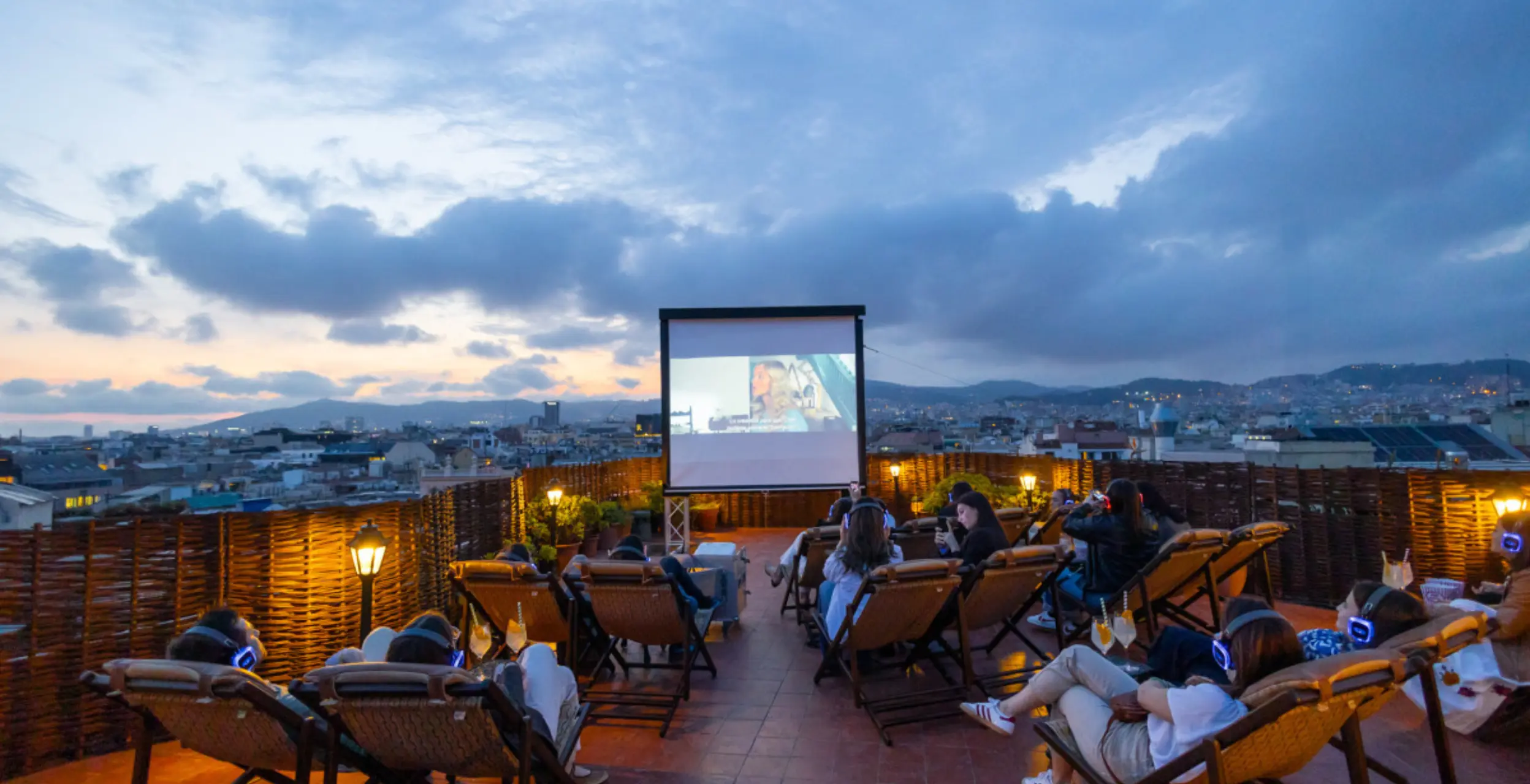 hotels with rooftop cinemas
