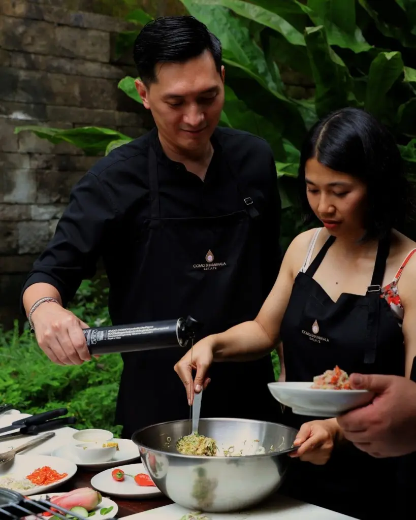 culinary experience at COMO Shambhala Estate