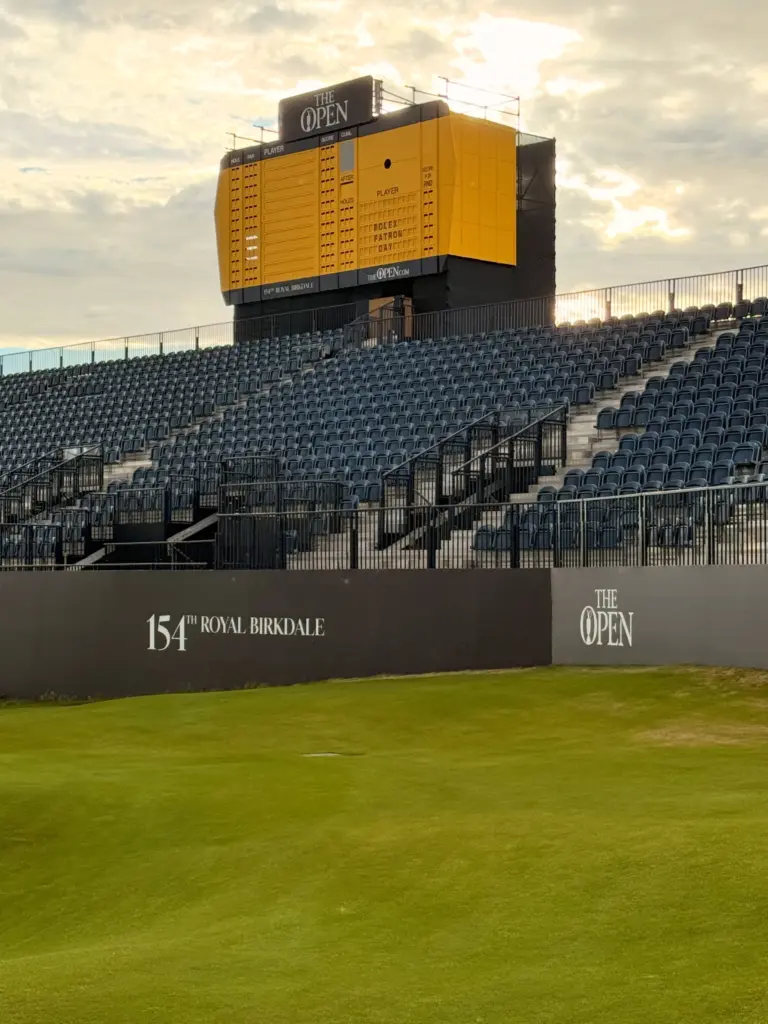 viewing area at The Open