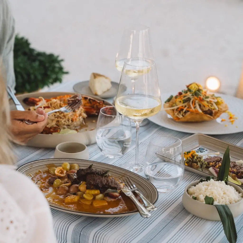 By The Sea Beach Club menu offering