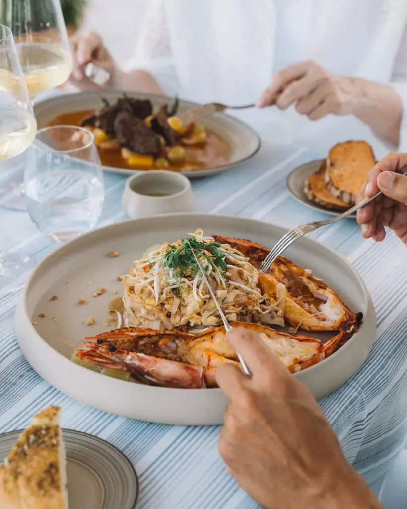 By The Sea Beach Club seafood plate