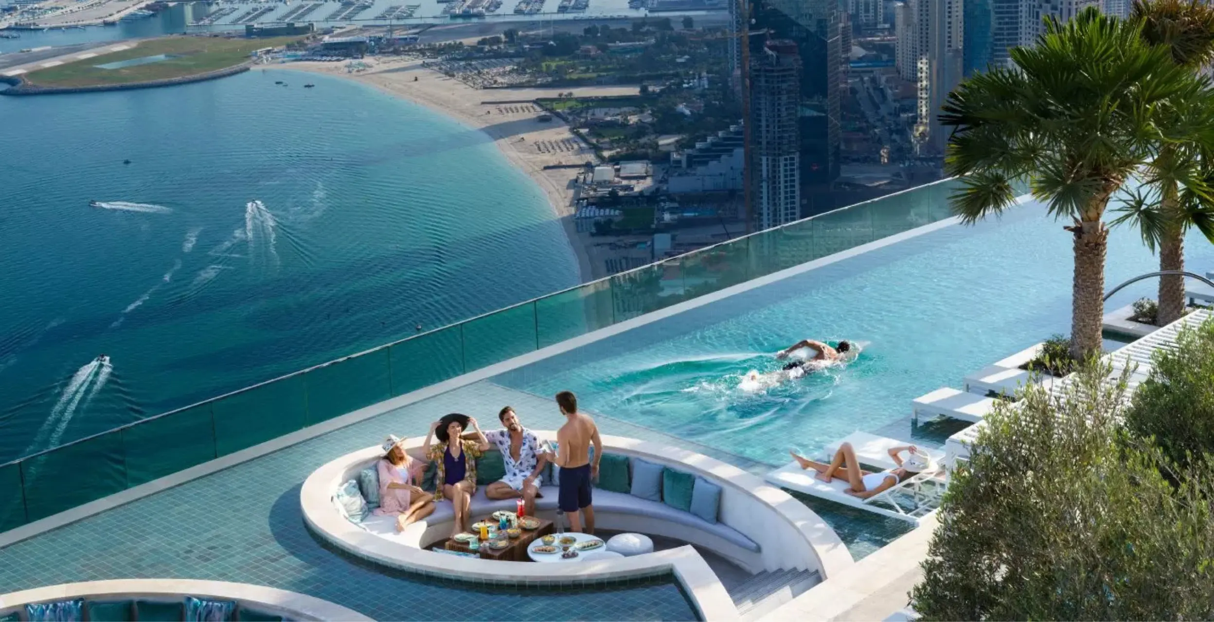 best hotels with infinity pools in dubai