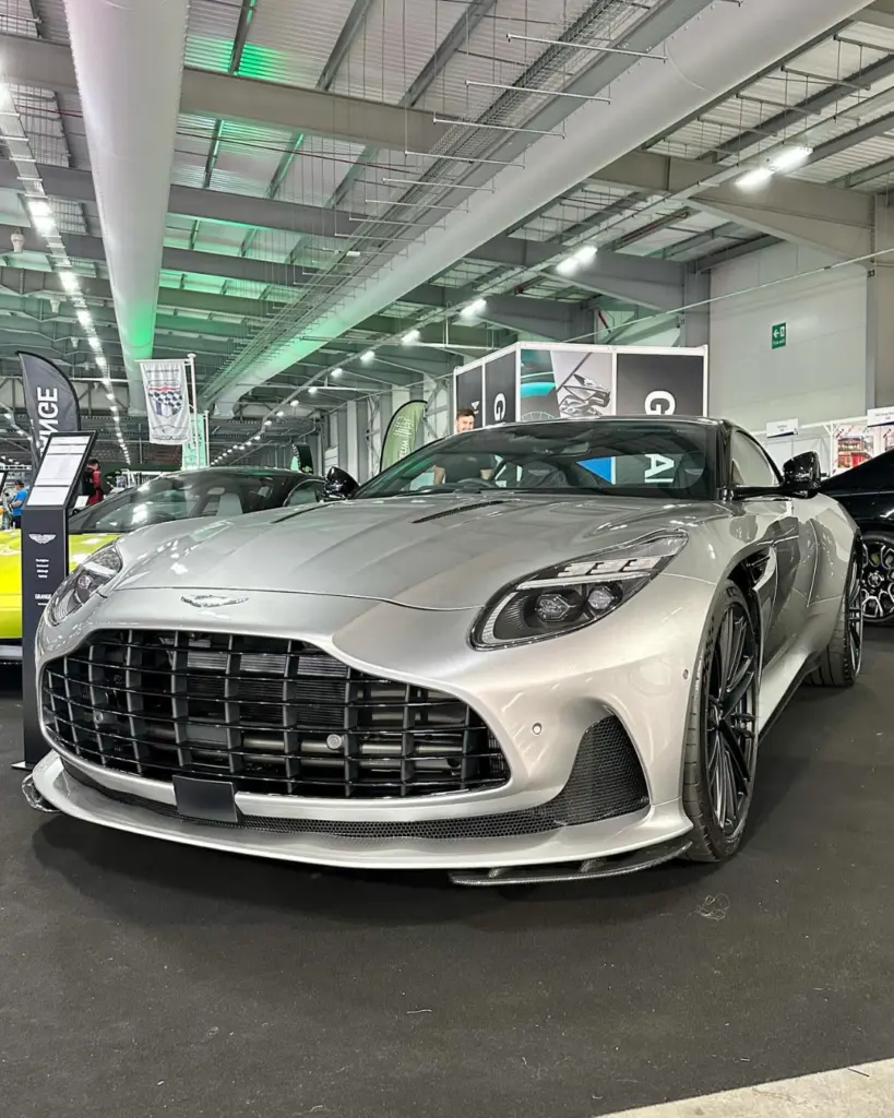 car showcase at the British Motor Show