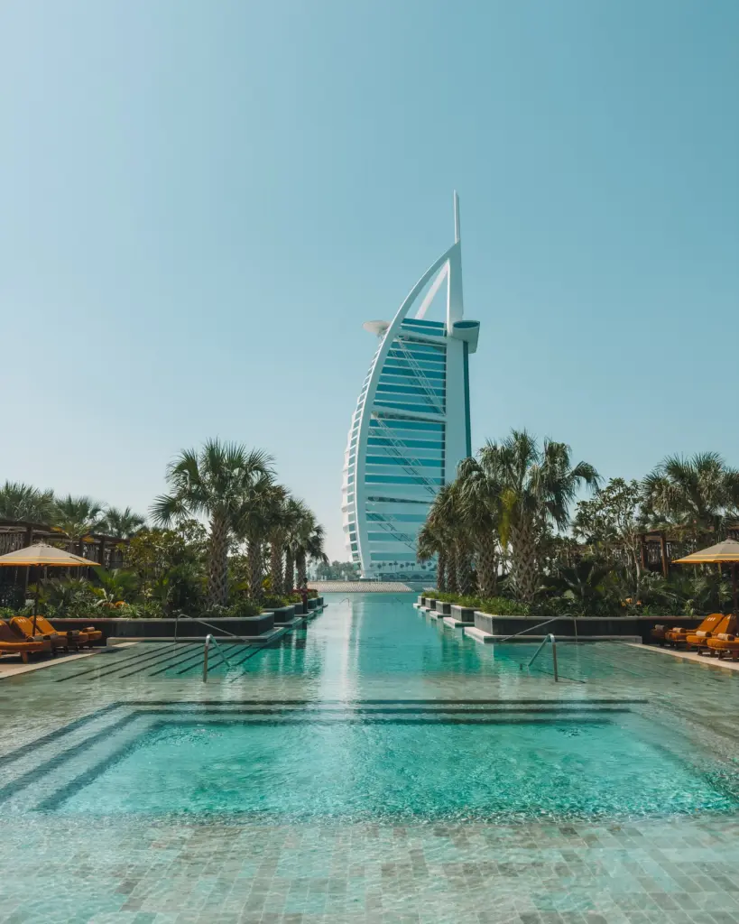 infinity pool at Jumeirah Marsa Al Arab