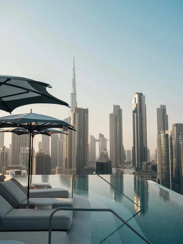 infinity pool at The Lana Dubai