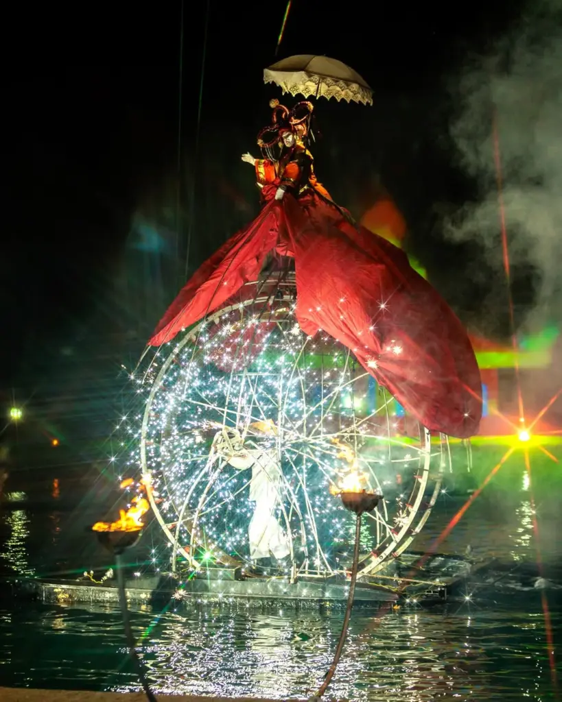 Gondola processions Venice carnival