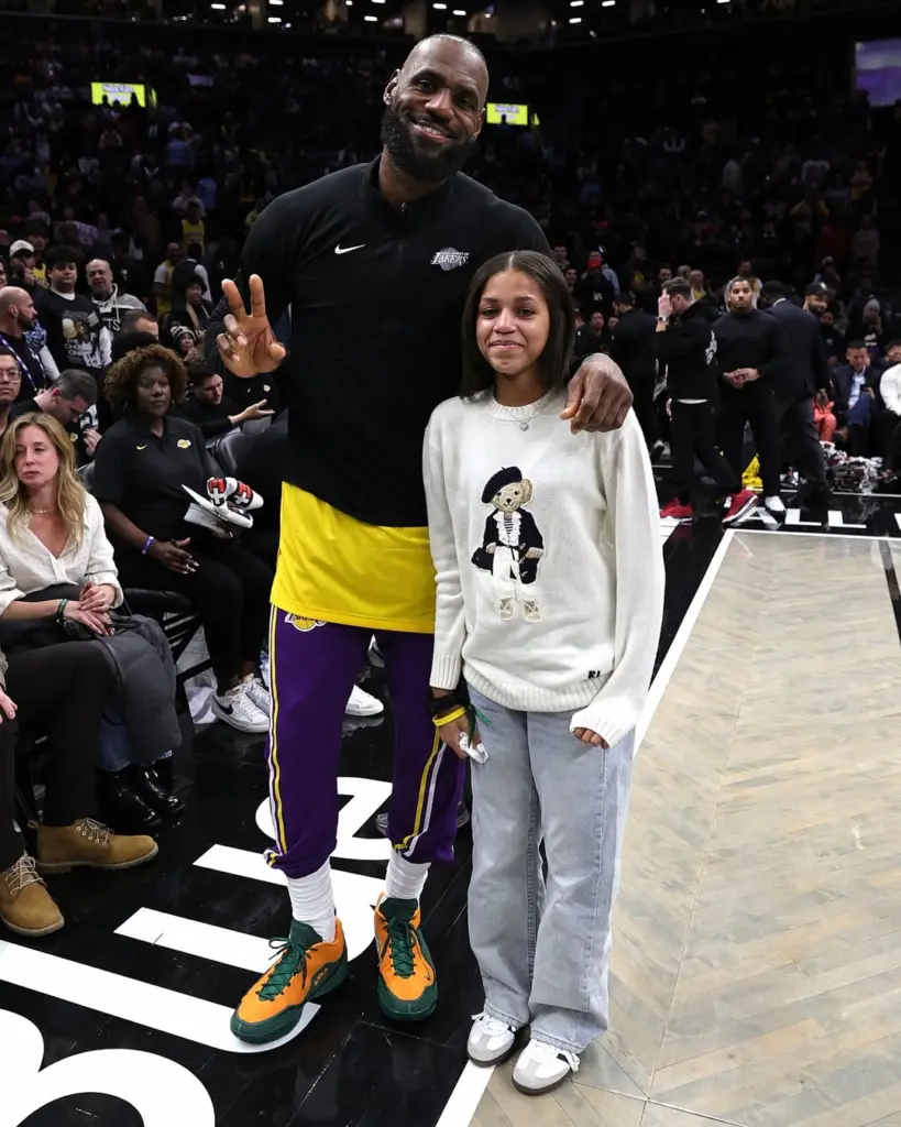 NBA player with a fan