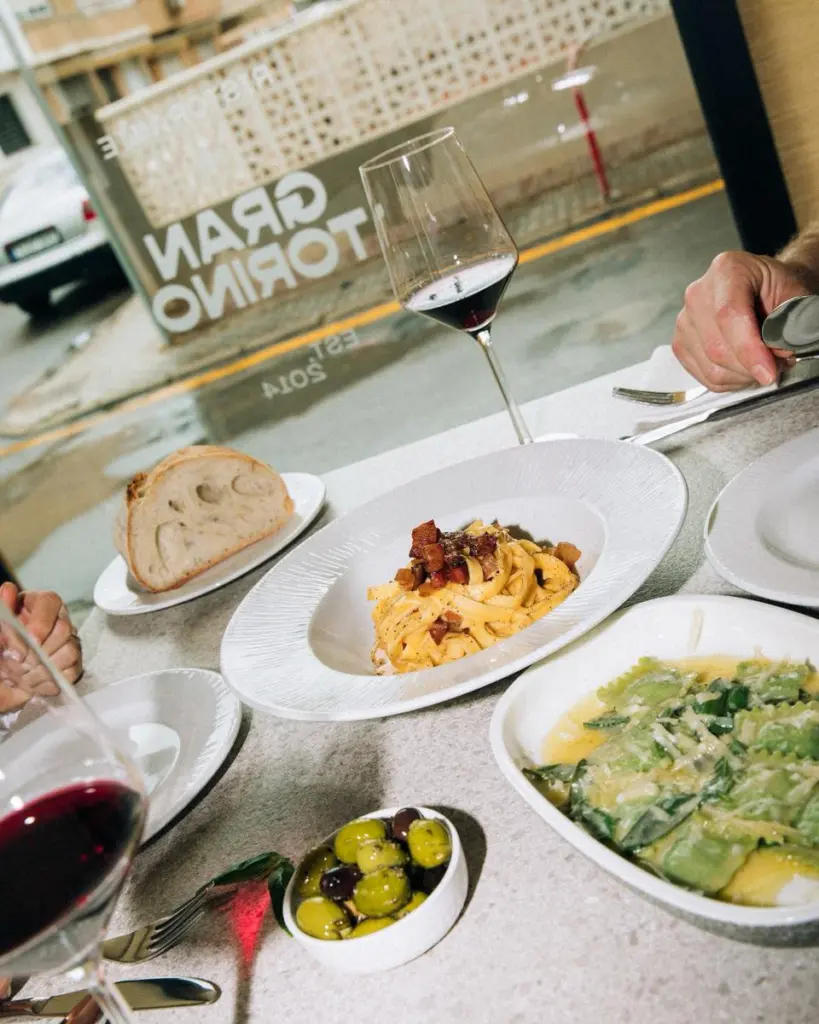 Gran Torino menu offering