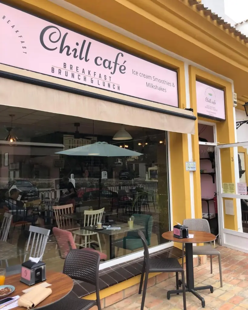 chill cafe outdoor area