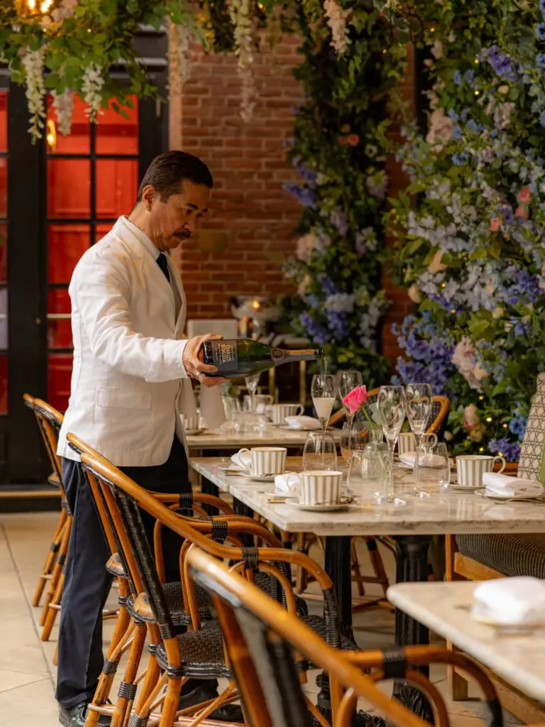 wines and cocktails at Dalloway Terrace