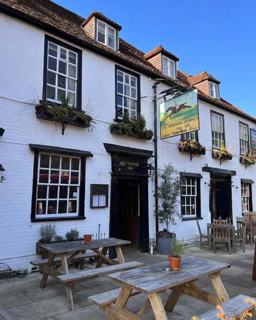 The Running Horses terrace