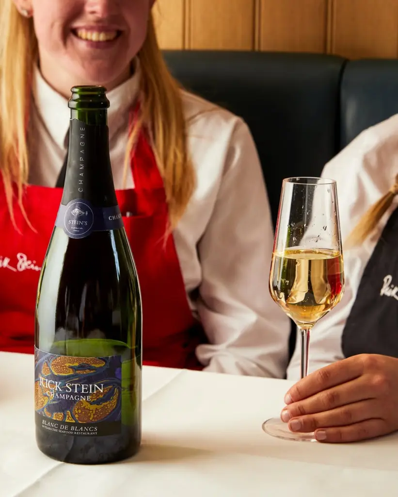 champagne at The Seafood Restaurant