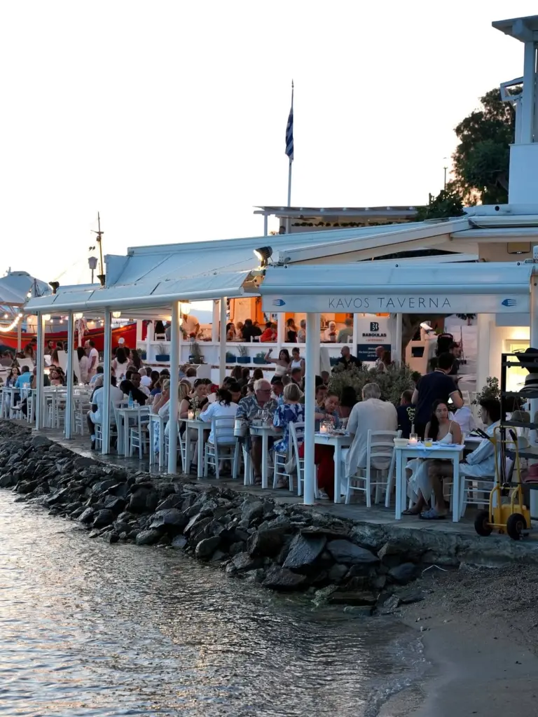 dining at Kavos Taverna