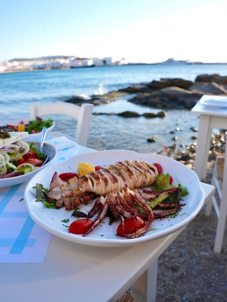 seafood at Kavos Taverna